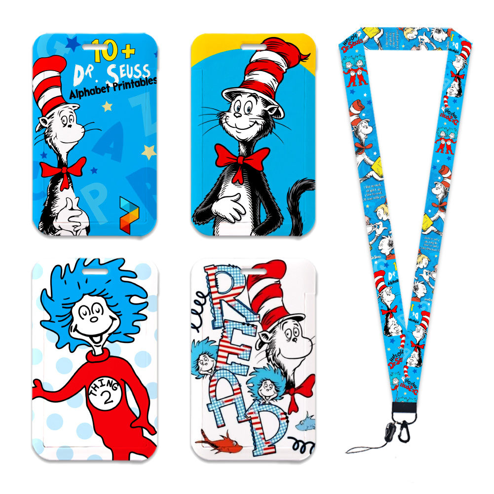 Lanyard Badge Holder - Tempat Kartu Desain Topi Kucing Film