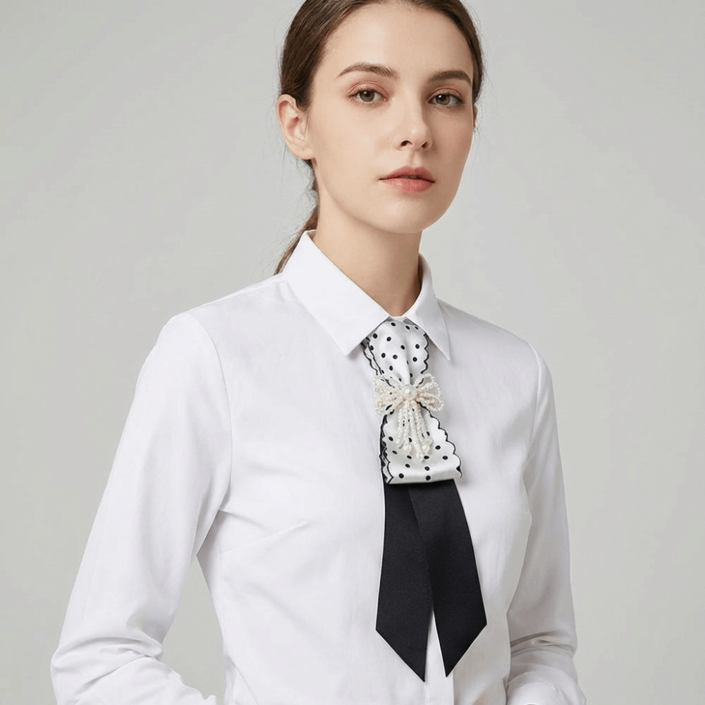 Bow Tie Pre Tied - Dasi kupu-kupu hitam Y2K, kalung geometris,