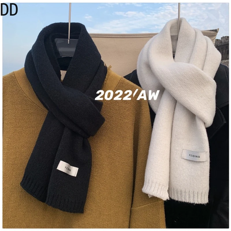 Muffler Men Wool - Syal rajut wol untuk pria, syal