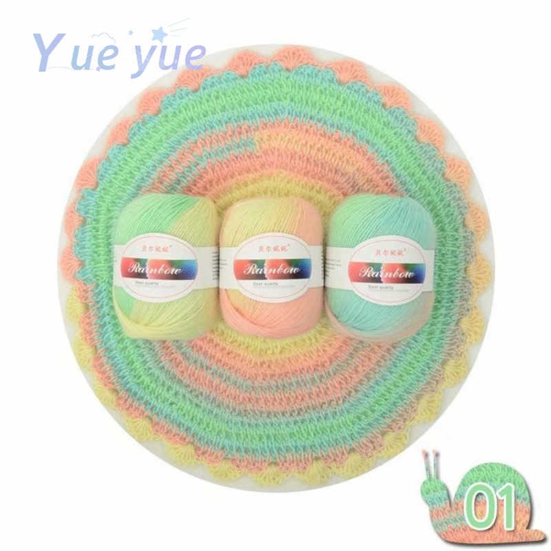 Woven Scarf Blanket - Benang wol rajutan untai tunggal 600m,