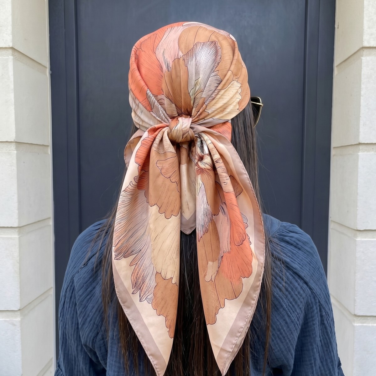 Pashmina Wrap Large - Syal Sutra Wanita, Bandana, Kerudung, Selendang