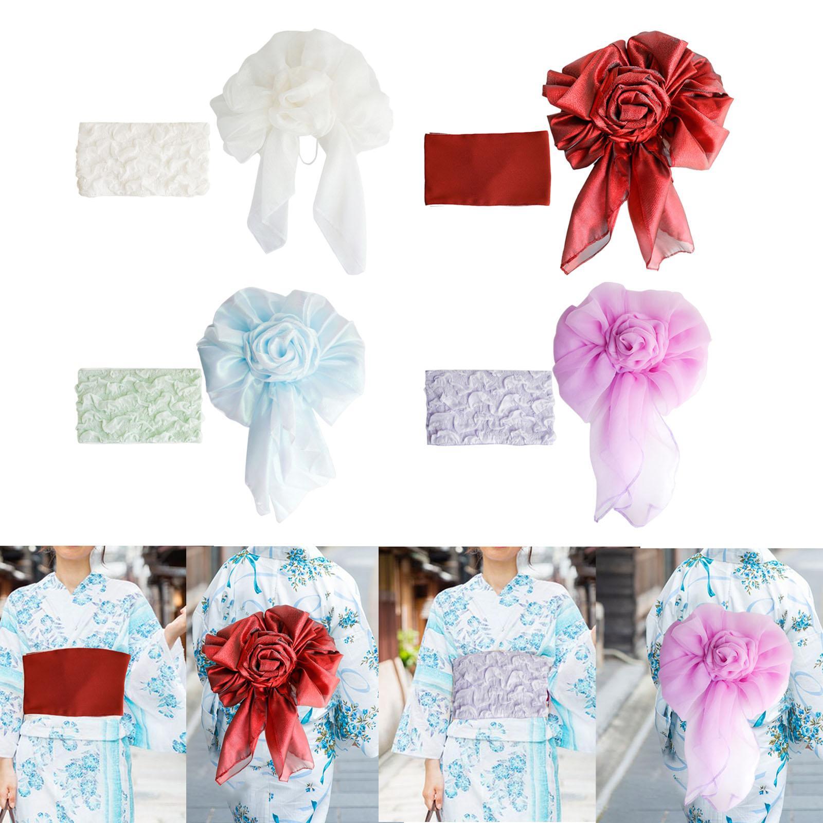 Bow Tie Pre Tied - Sabuk Yukata Lembut untuk Wanita, Mudah