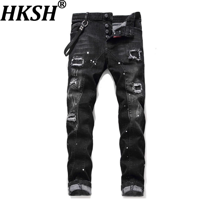 Skinny Tie Men - Celana Jeans Pria HKSH Musim Semi