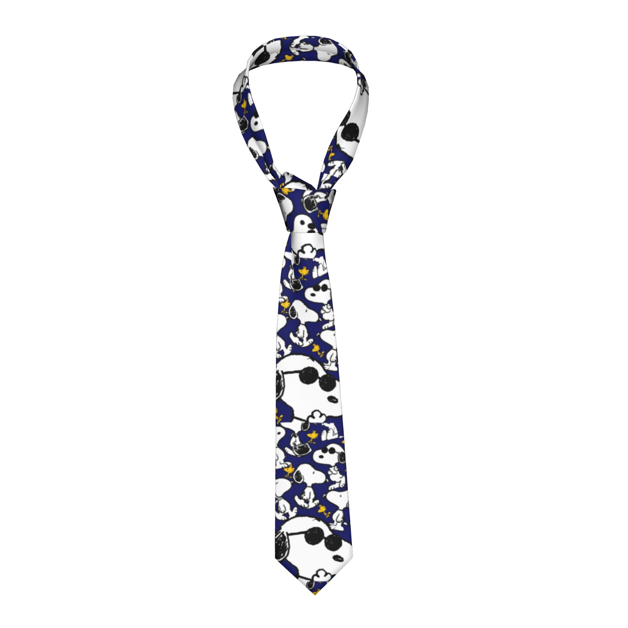 Skinny Tie Men - Dasi Snoopys Woodstock Unisex 8 cm,