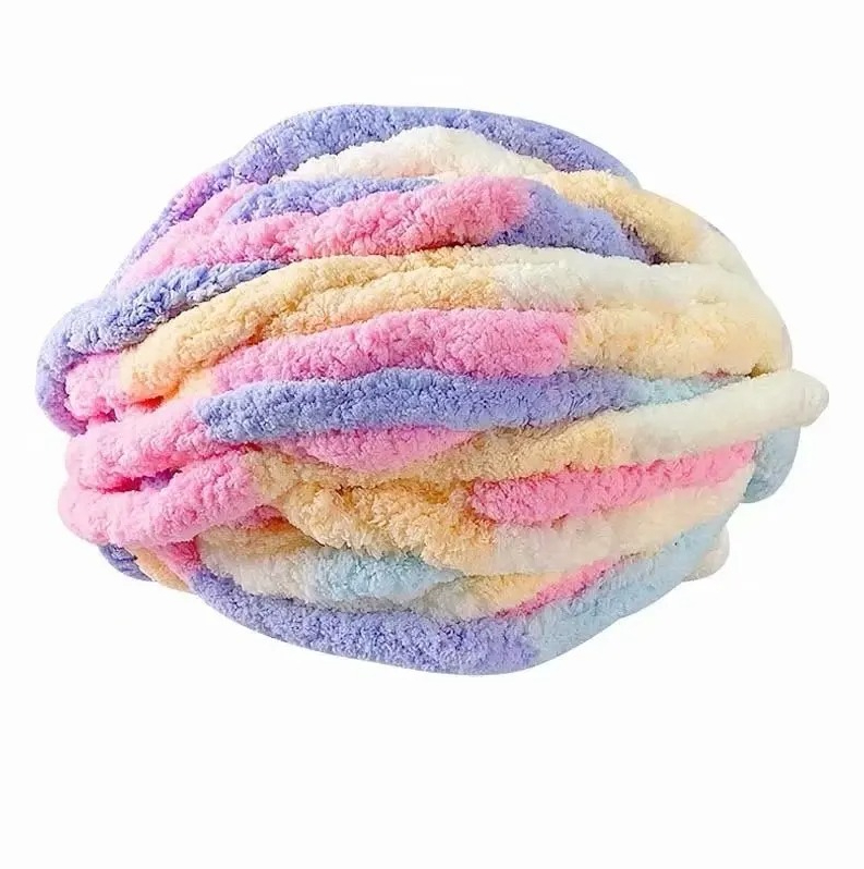 Woven Scarf Blanket - Benang Rajut Tebal Beludru DIY, Rajutan