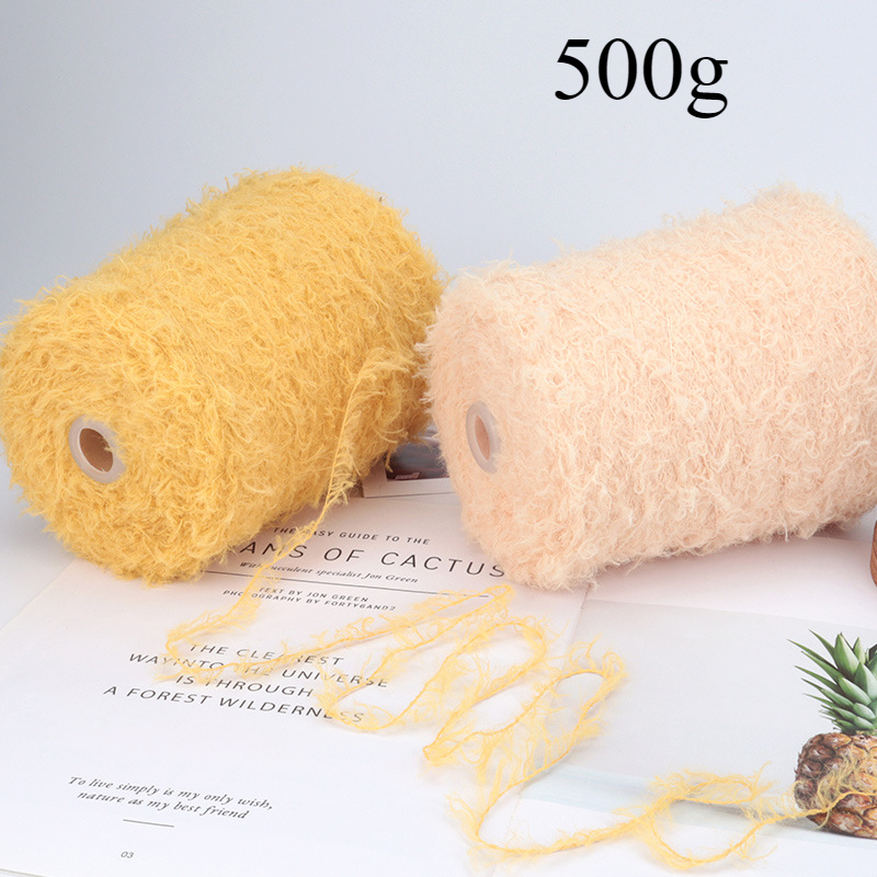 Woven Scarf Blanket - Benang Wol Gulung Beludru Teddy 500G,