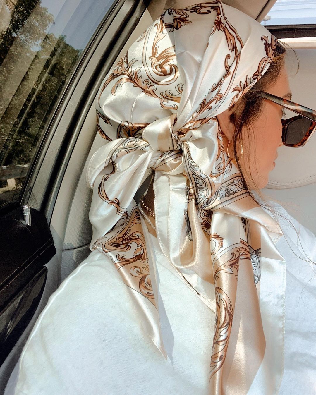 Scarf Silk Square - Syal Persegi Satin Jilbab Muslim Wanita