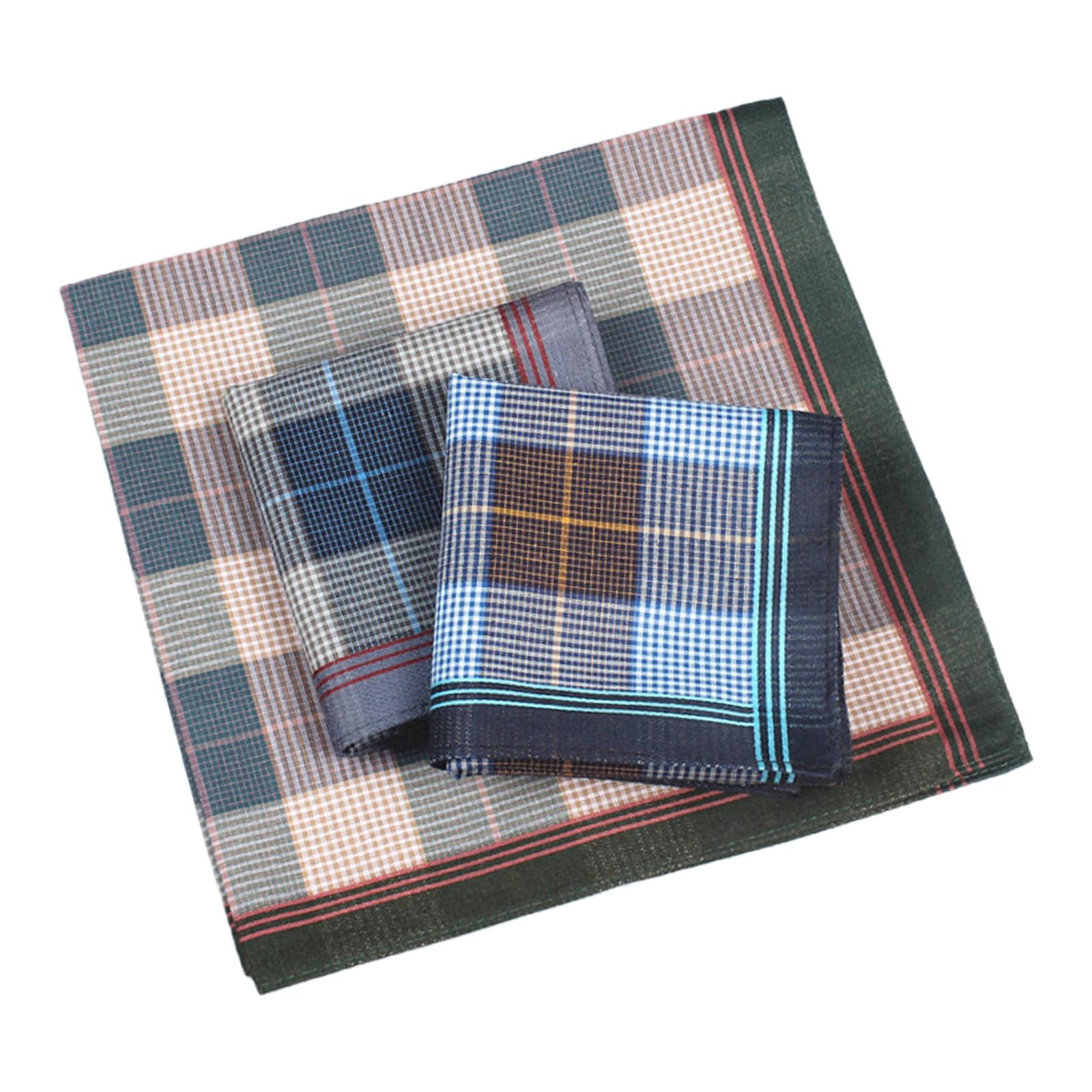 Handkerchief Cotton Men - 6 Buah Sapu Tangan Saku, Sapu