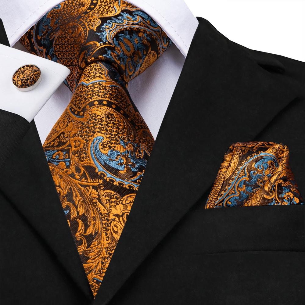 Pocket Square Set - Dasi Pria Mewah 100% Sutra Motif