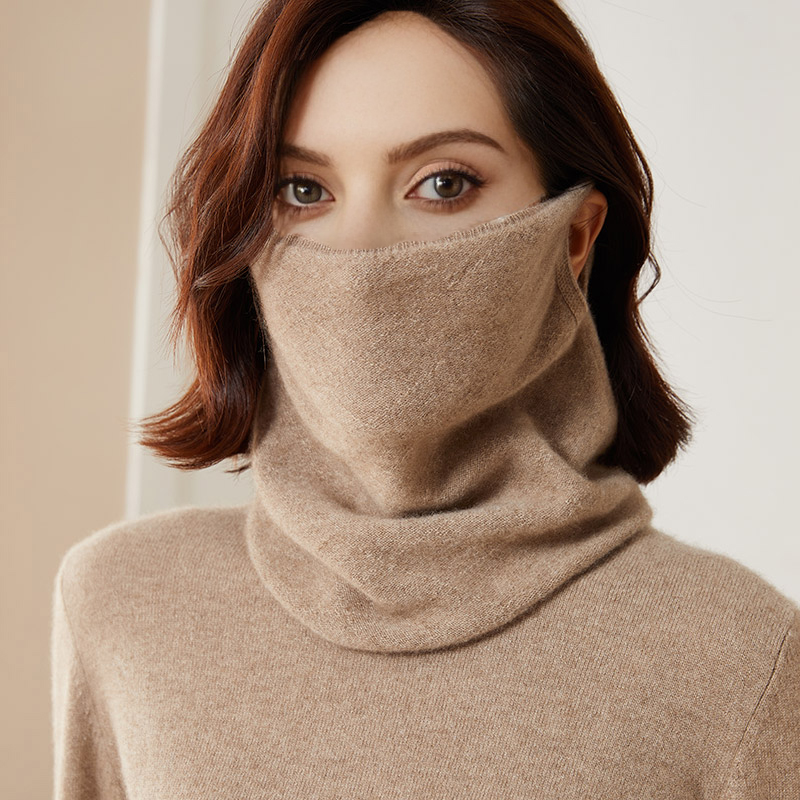 Neck Warmer Tube - 100% Merio wol leher hangat wanita