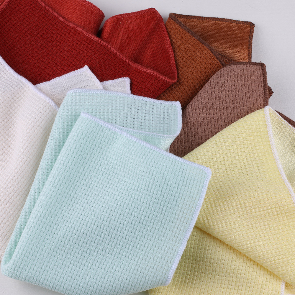 Handkerchief Cotton Men - Baru warna Solid hitam putih saku