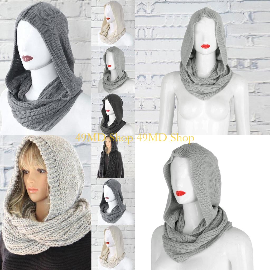Infinity Scarf Knit - 49MD Rajutan Pulover untuk Syal Tak