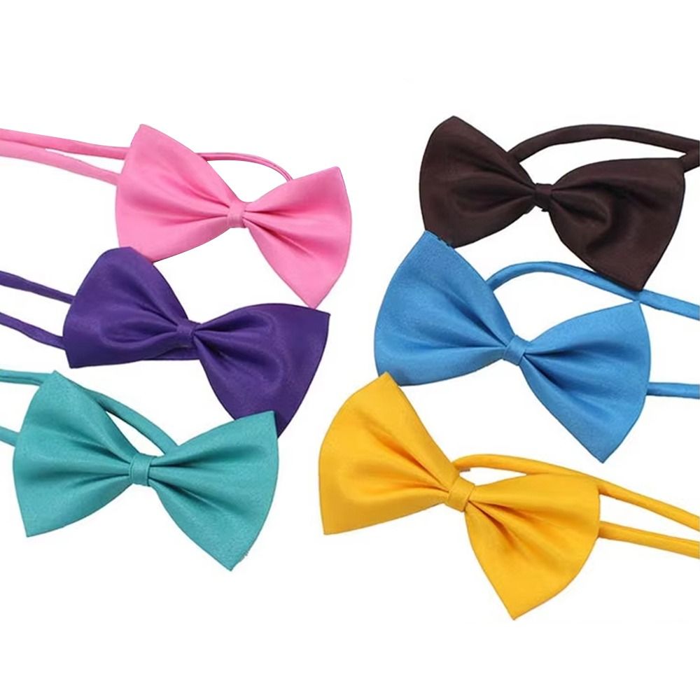 Bow Tie Pre Tied - Dasi kupu-kupu anak-anak lucu, warna polos,