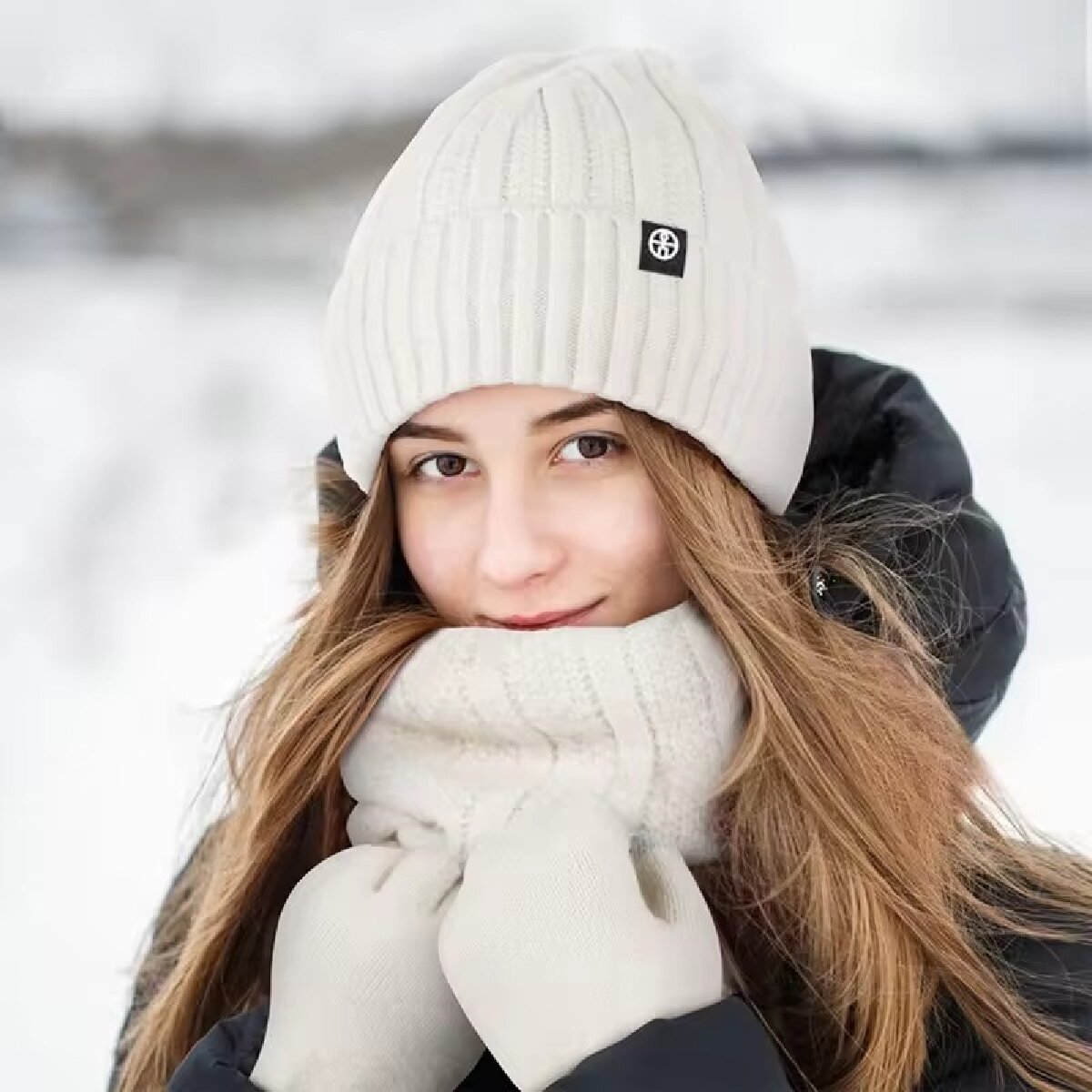 Muffler Men Wool - Topi kupluk Musim Dingin Pria Wanita,