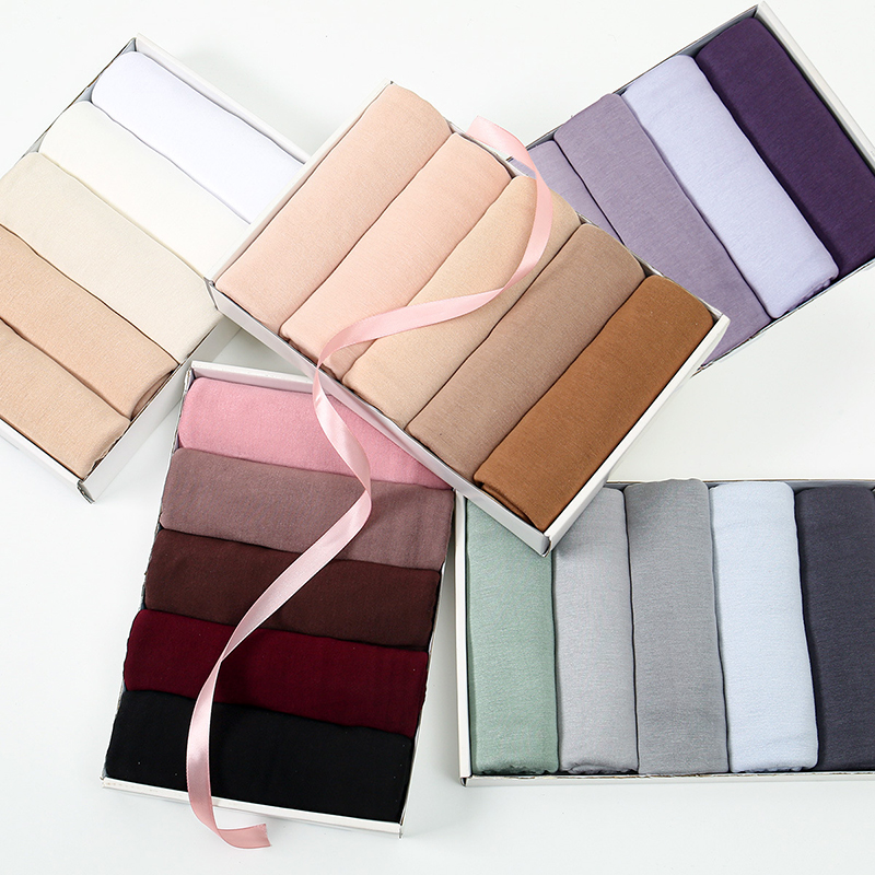 Bandana Cotton - Hijab Premium Katun Jersey, Selendang Panjang