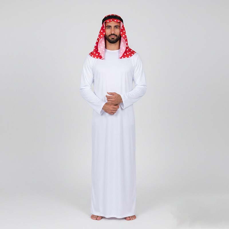 Ascot Neck Scarf - Kostum Tradisional Arab Jubah Arab Pakaian