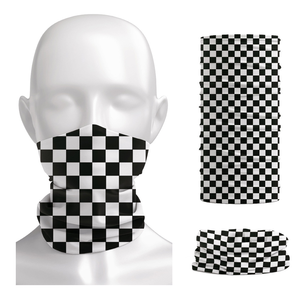 Bandana Cotton - Bandana motif kotak-kotak, Bandana penghangat leher,