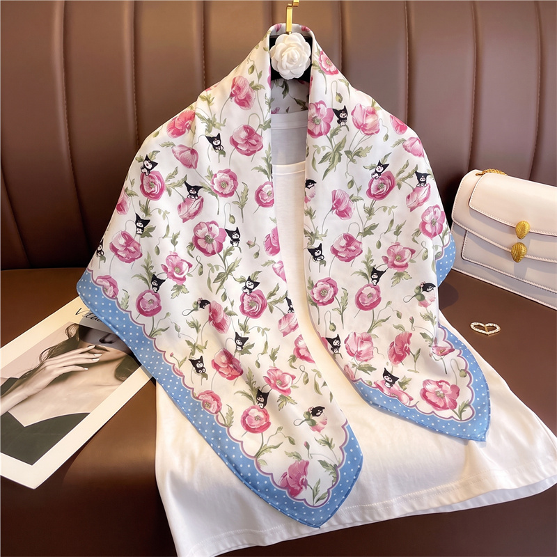 2026 Syal Satin Persegi Wanita - Silk Neck Scarf ulasan dan harga