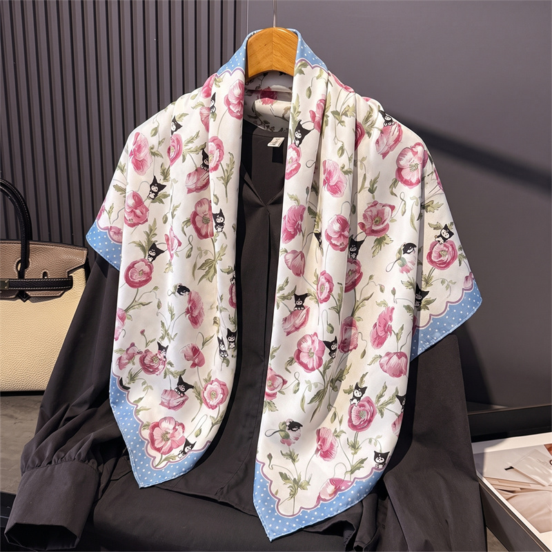 2026 Syal Satin Persegi Wanita - Silk Neck Scarf ulasan dan harga