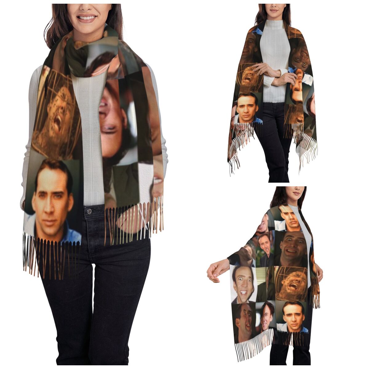 Selendang Nicolas Cage dengan  - Pashmina Wrap Large ulasan dan harga