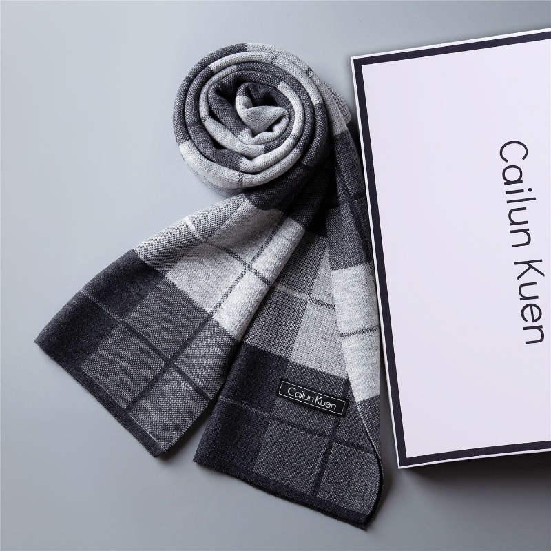 Syal Rajut Wol Campuran Serbag - Muffler Men Wool ulasan dan harga
