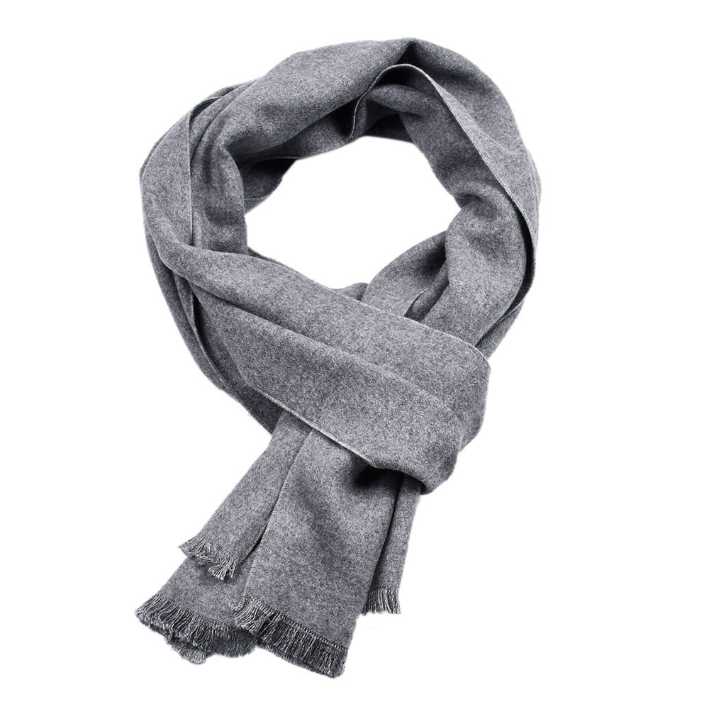 Syal kasmir warna polos, syal  - Muffler Men Wool ulasan dan harga