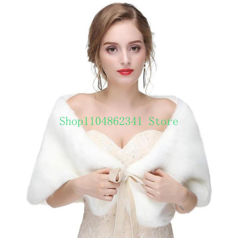 652F Syal Stola Bulu Palsu Can - Stole Wedding Shawl ulasan dan harga