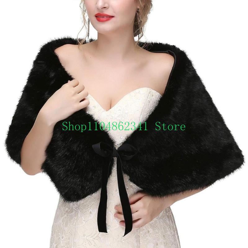 652F Syal Stola Bulu Palsu Can - Stole Wedding Shawl ulasan dan harga