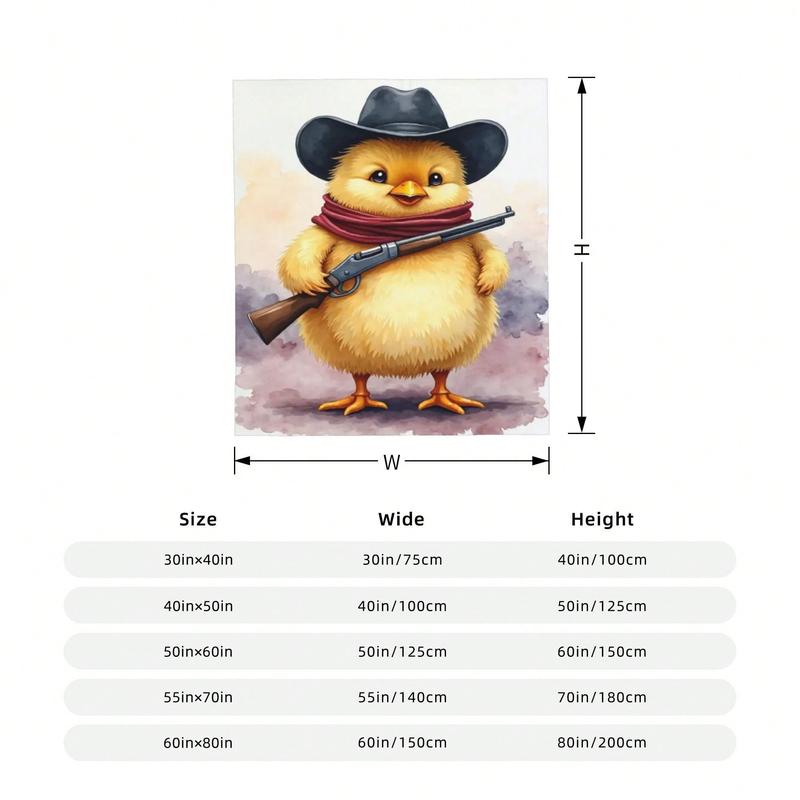 Karakter Ayam Kartun Lucu Mema - Woven Scarf Blanket ulasan dan harga