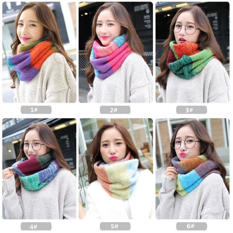 VISROVER Syal Warna Wanita Mus - Infinity Scarf Knit ulasan dan harga