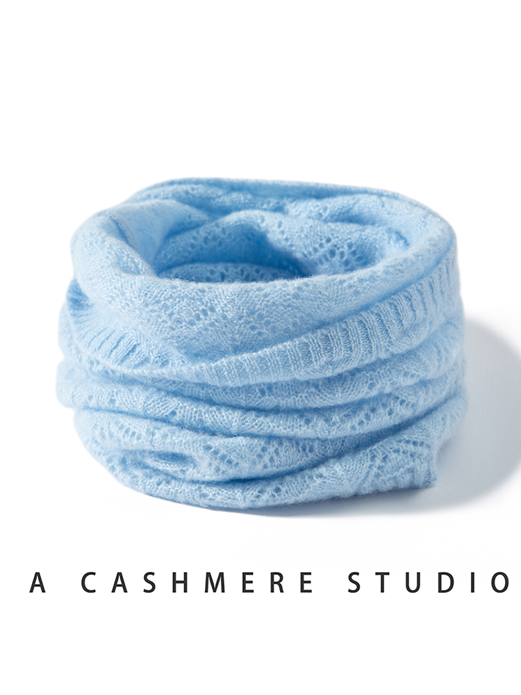 Syal Wanita 100% Kasmir Fan Po - Infinity Scarf Knit ulasan dan harga