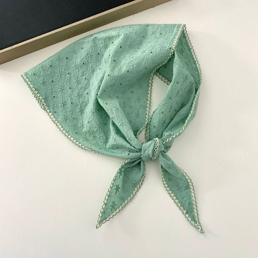 Syal Leher Bordir Bunga, Syal  - Bandana Cotton ulasan dan harga