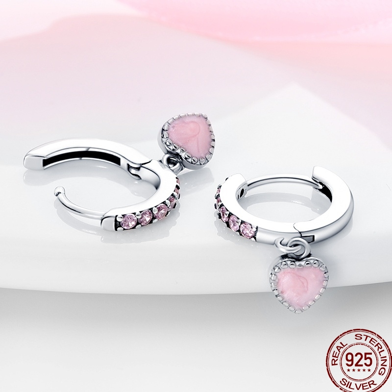 Anting-anting desain hati mani - Tie Clip Silver ulasan dan harga