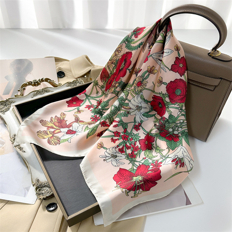 70*70cm Fashion sapu tangan sy - Scarf Silk Square ulasan dan harga