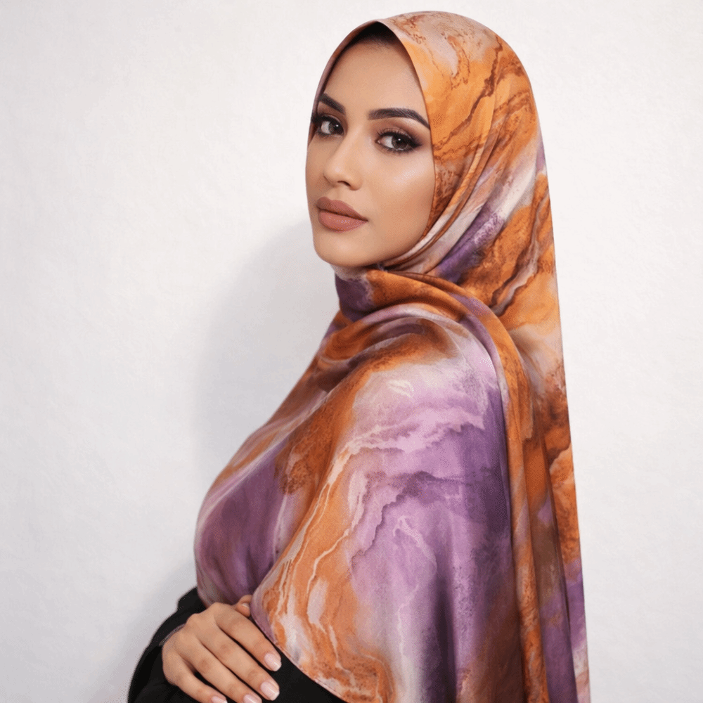 Selendang Satin Ombre Elegan,  - Bandana Cotton ulasan dan harga