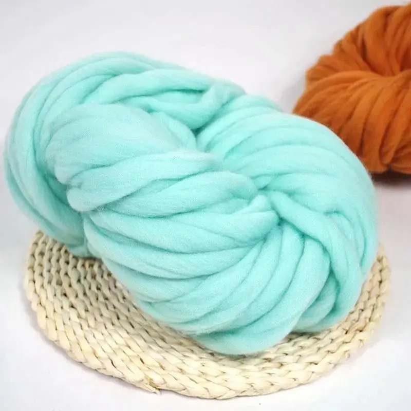 Minghome benang wol tebal wol  - Woven Scarf Blanket ulasan dan harga