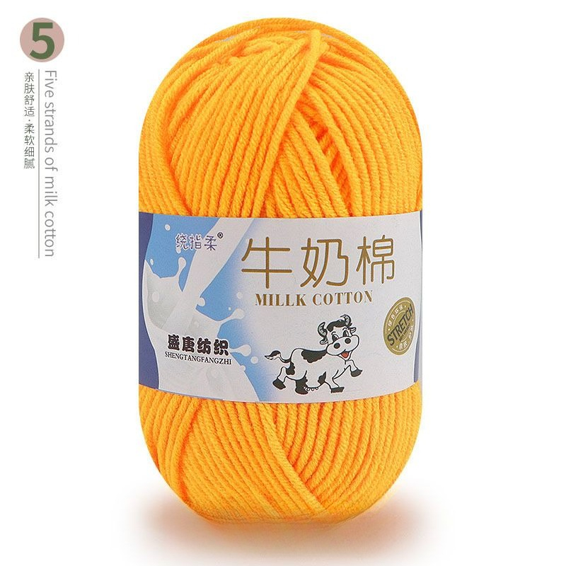 50g 5 Untai Benang Katun Susu  - Woven Scarf Blanket ulasan dan harga