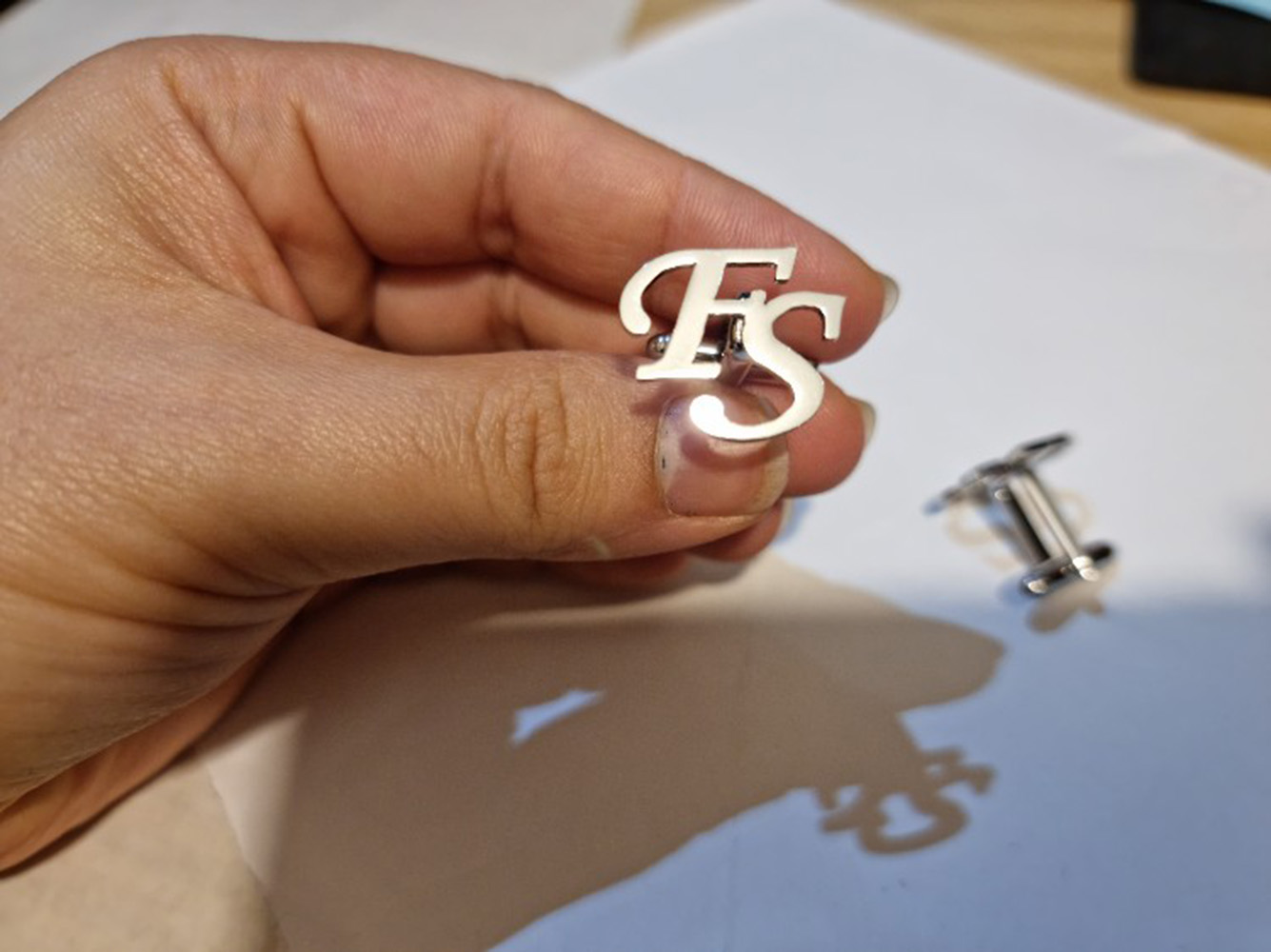 Manset kustom untuk pria Logo  - Tie Clip Silver ulasan dan harga