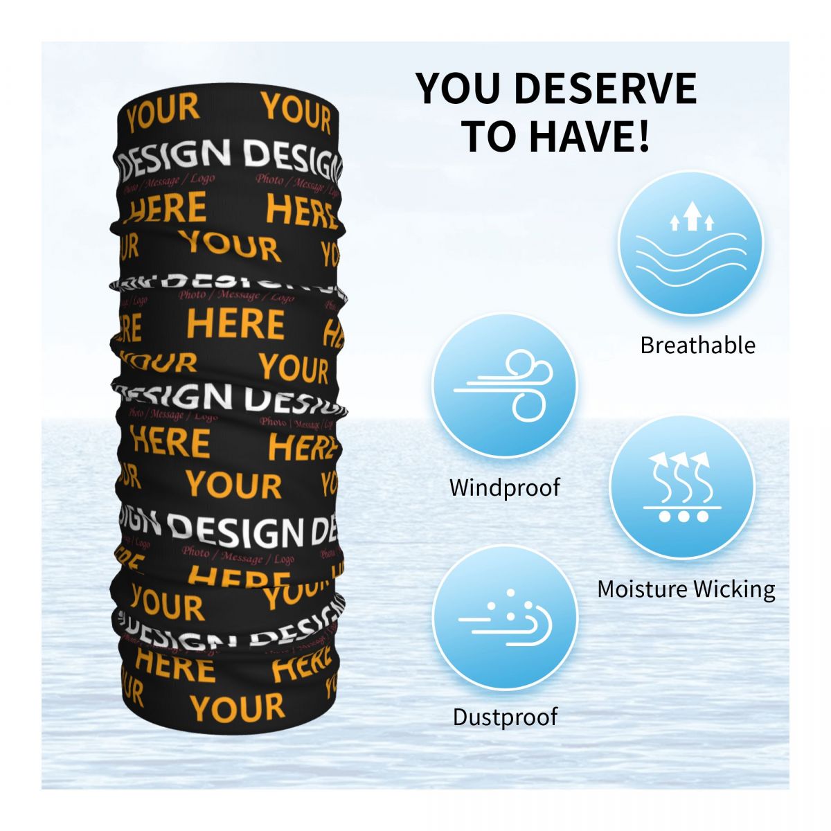 Sesuaikan Desain Anda Di Sini  - Neck Warmer Tube ulasan dan harga