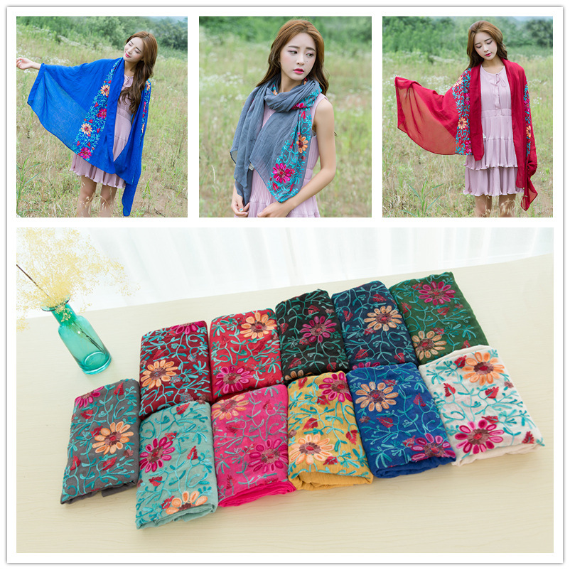 Selendang Syal Viscose Bordir  - Bandana Cotton ulasan dan harga