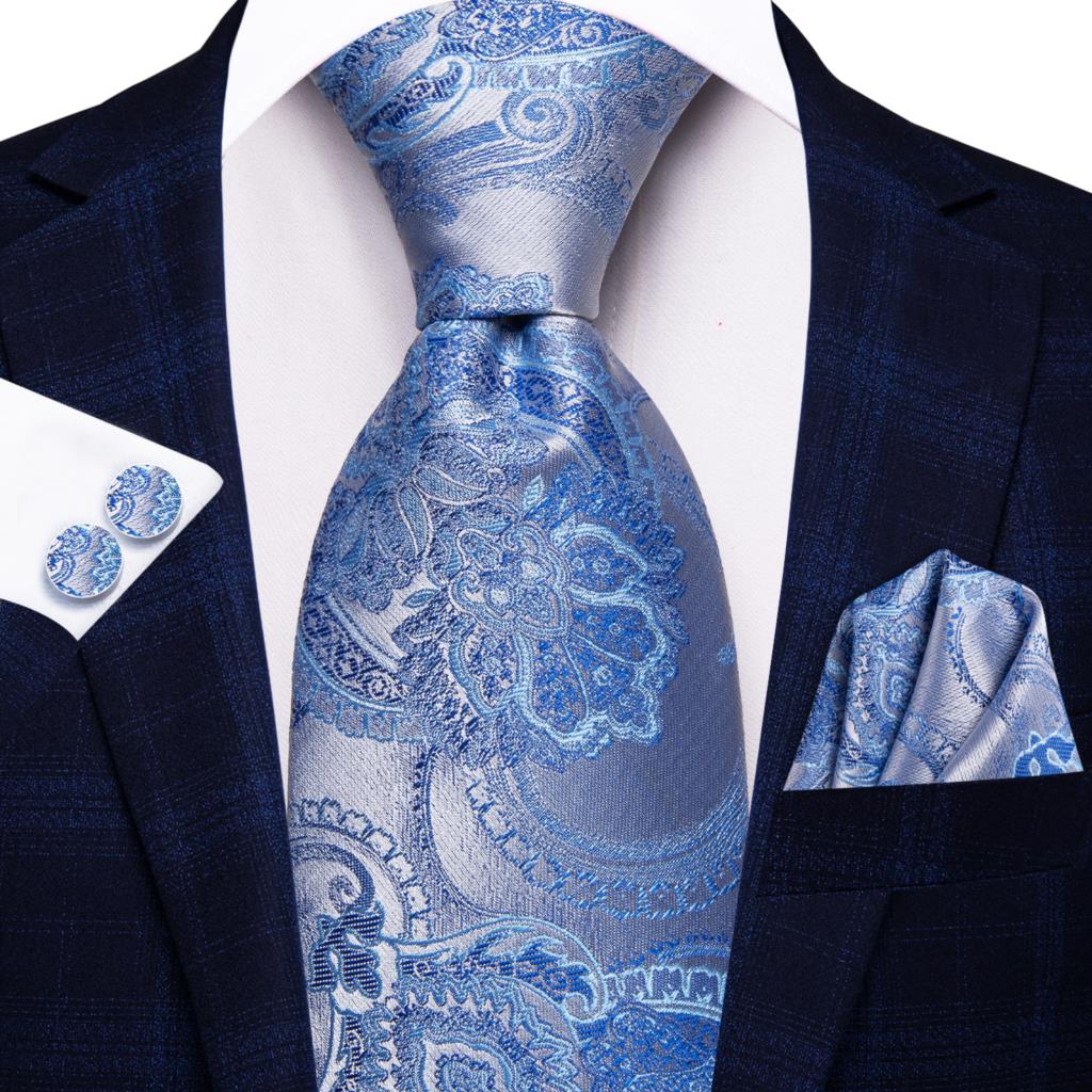 Hi-Tie Fashion Designer biru m - Silk Tie Striped ulasan dan harga