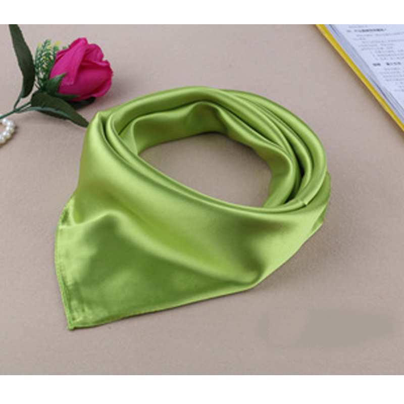 Empat Musim Baru Warna Solid W - Silk Neck Scarf ulasan dan harga
