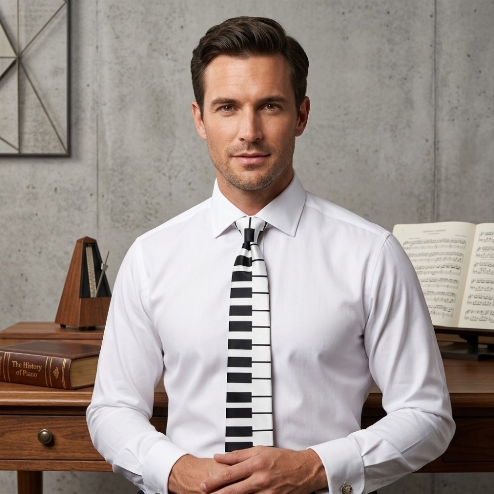 Dasi Piano Tipis Sederhana Put - Skinny Tie Men ulasan dan harga