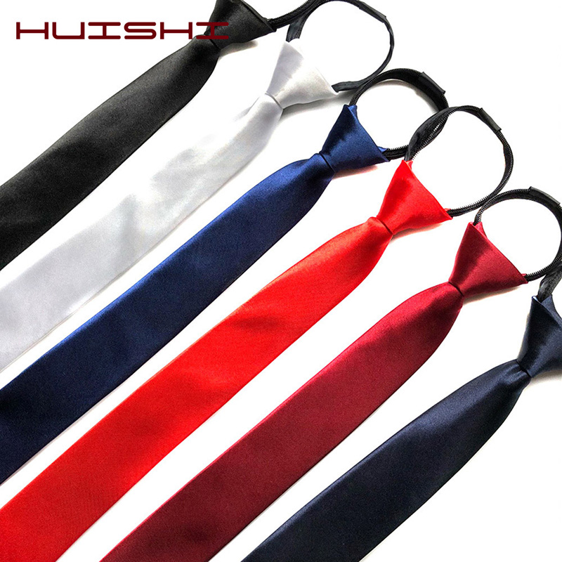 HUISHI Mens Ritsleting Dasi Ku - Skinny Tie Men ulasan dan harga