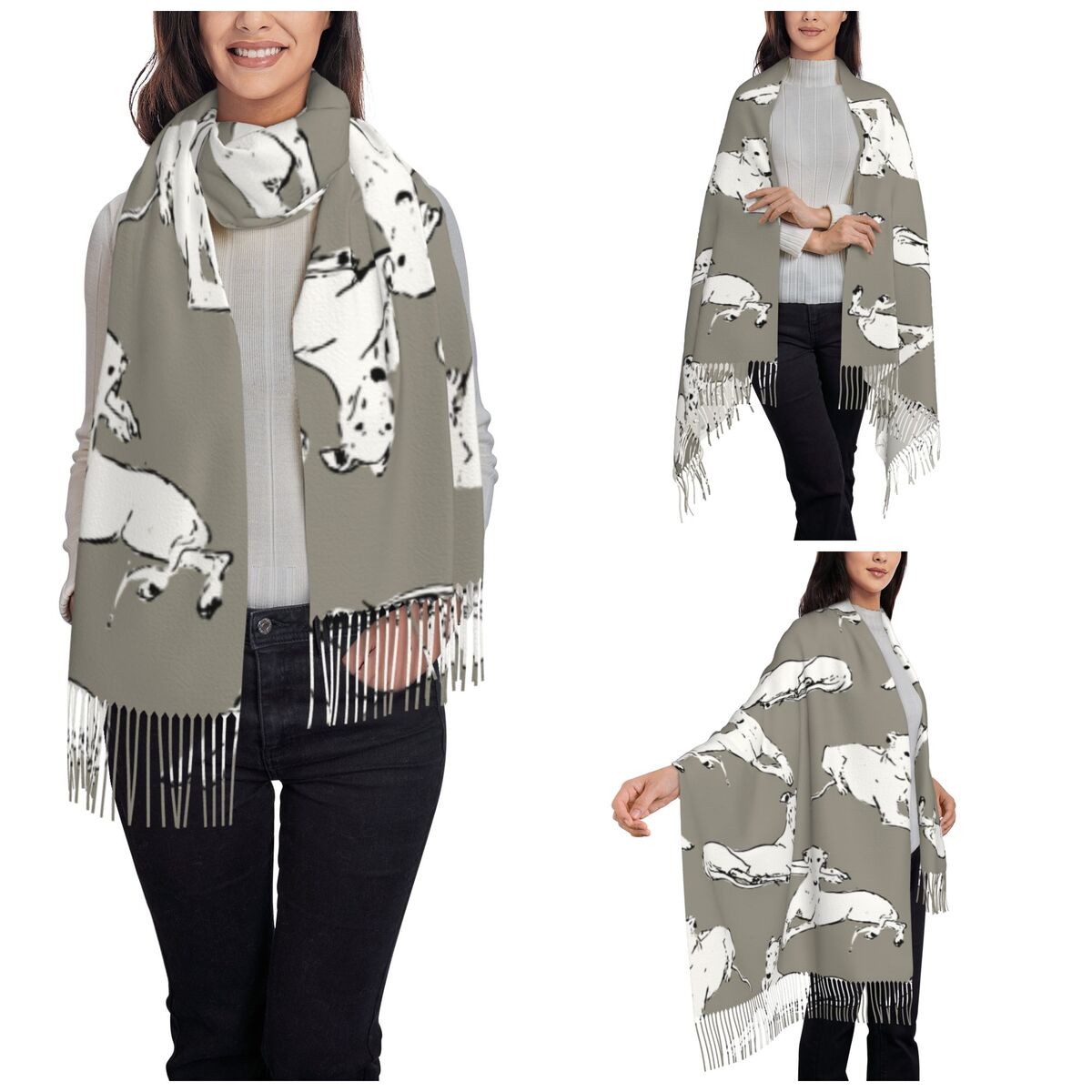 Selendang Greyhound Whippet ya - Pashmina Wrap Large ulasan dan harga