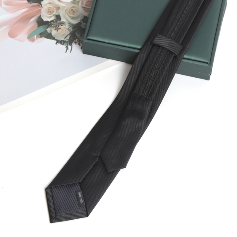 Dasi Hitam dengan Ritsleting B - Skinny Tie Men ulasan dan harga