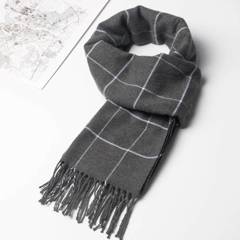 Syal pria musim dingin baru 20 - Muffler Men Wool ulasan dan harga