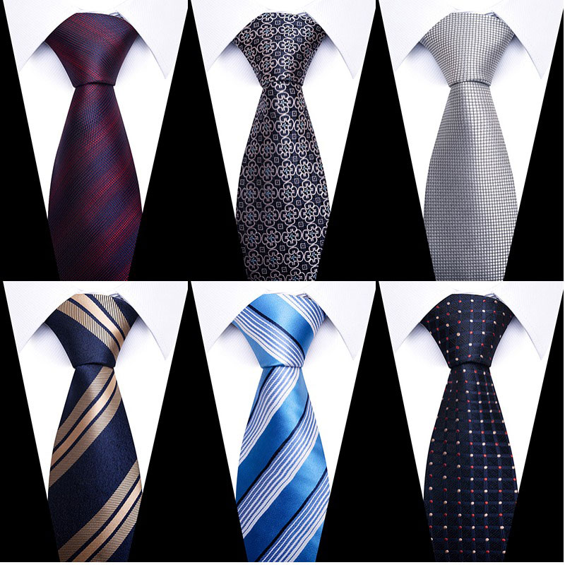 100% merek sutra 8 cm dasi pri - Silk Tie Striped ulasan dan harga