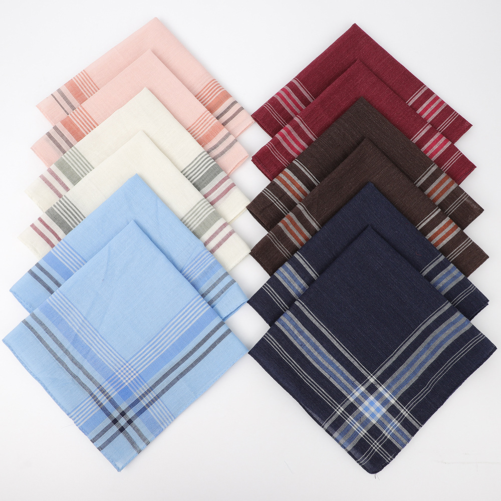 6 Buah Sapu Tangan Bergaris Ko - Handkerchief Cotton Men ulasan dan harga