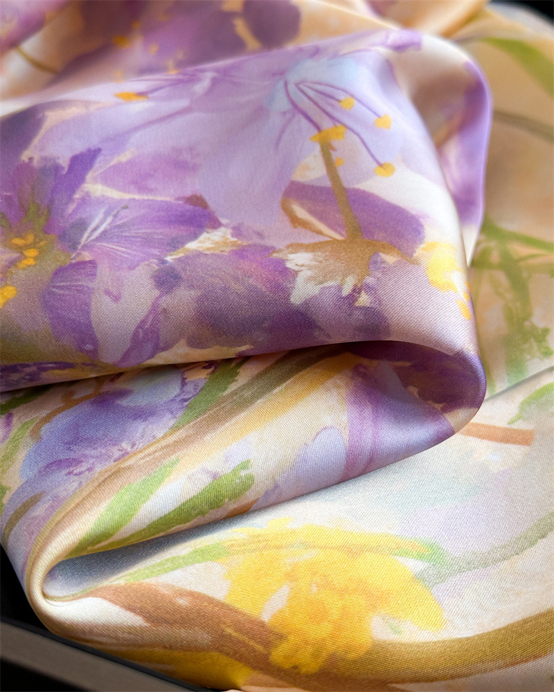 Syal Sutra Persegi Motif Lukis - Scarf Silk Square ulasan dan harga